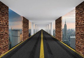Fototapet - Autostrada 3D New York (152,5x104 cm)