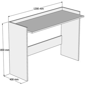 Masă PC Elmo (Nuc). 1088806