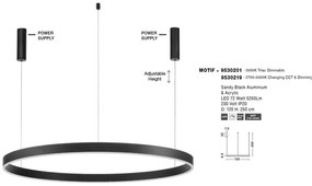 Lustra LED dimabila design circular MOTIF D-120cm