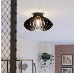 Plafonieră Eglo 900999 COSSANO 1xE27/40W/230V d. 38 cm negru