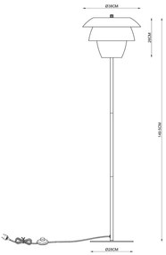 Lampadar Lucide 05729/01/30 JERICHO 1xE27/40W/230V