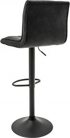 Set 2 scaune de bar cu tapiterie din microfibra Modena gri vintage A-39001 VC