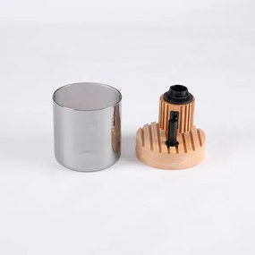 Brilagi - Aplica de perete cu spot HYGGE 1xE14/15W/230V, lemn de hevea/fumuriu