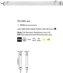 Lampa LED de iluminat exterior SCUBA 36W