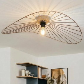 Brilagi - Lustră LED aplicată CERIA WIRE 1xE27/40W/230V 60x80 cm bronz/stejar