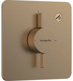 Baterie dus incastrata bronz periat Hansgrohe DuoTurn Q 1 functie