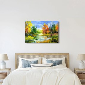 Tablou - Peisaj - pictură (90x60 cm)