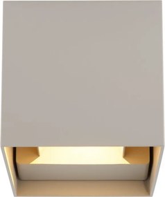 Aplica LED, Spot pentru iluminat exterior design modern IP54 Veronika nisip 10x10cm