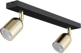 Spot LED RGBW dimabil TOP 2xGU10/6,5W/230V 2700-6500K negru/auriu