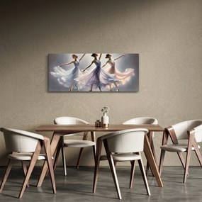 Tablou - Trei balerine (120x50 cm)