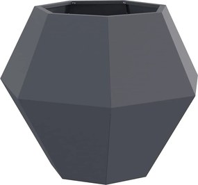 vidaXL Jardinieră Antracit 75 x 75 x 60 cm Oțel