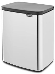 Cos pentru gunoi Brabantia Bo Small 1006636, 12 L, Deschidere lina si silentioasa, Inox