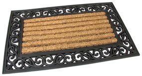 Covoraș de curățat nucă de cocos Stripes Deco 45 x 75 x 2,1 cm, maro