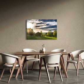 Tablou cabana în pădure (90x60 cm)