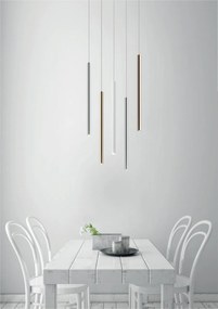 Pendul LED design minimalist LOYA, cupru antic