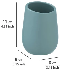 Recipient din ceramică pentru periuțe de dinți Wenko Badi, albastru