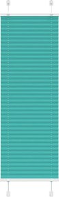 vidaXL Jaluzea plisată verde petrol 45x150 cm Lățime țesătură 44,4 cm