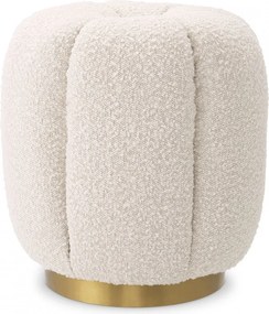 Taburete elegant design LUX Orchanic, Bouclé cream