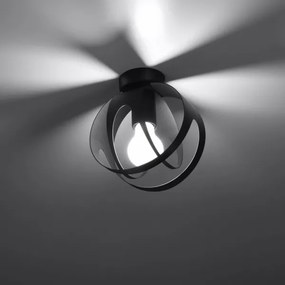 Lustră aplicată TULOS 1xE27/60W/230V neagră Sollux SL.1086