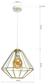 Lustră pe cablu LUPO 1xE27/60W/230V