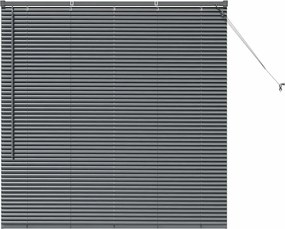 vidaXL Jaluzele venetiene Manual Gri închis 130 x 125 cm Aluminiu