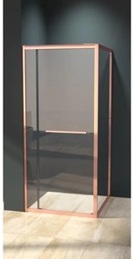 Firenze Cabină de duș Rose Gold 6mm 80cm