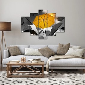 Tablou - Umbrelă galbenă (150x105 cm)