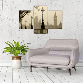 Tablou - Londra în ceață, Anglia (90x60 cm)