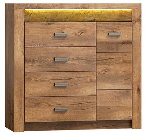 Comodă Nadenas N17 (Arin deschis) (cu iluminat LED). 1103653