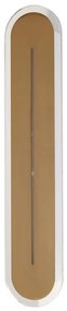 Aplica LED de perete baie metal alama satin IP44 Couper L-42cm