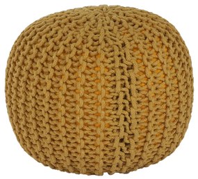Taburet tricotat, bumbac muştar, GOBI TYP 2