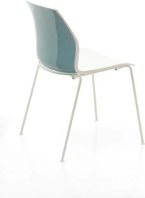 Scaun lemn masiv Kalea cadru fix cu 4 picioare din otel, 52 × 80 × 46 cm