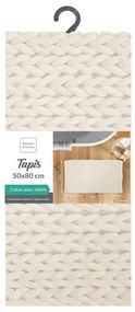 Covoraș de baie crem 50x80 cm Ariel – douceur d'intérieur
