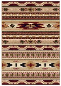 Covor Clasic Lotus Bej / Grena  15080 Selectează mărime: 080 X 150