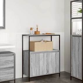 vidaXL Dulap de baie cu rafturi Gri Sonoma 76,5x35x95 cm
