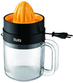 Storcator electric citrice Oliver Voltz OV51164A, 30 W, 1.2 L, 2 conuri, Rotatie automata, Negru/Portocaliu