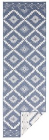 Covor adecvat pentru exterior NORTHRUGS Twin, 350 x 80 cm, albastru-crem