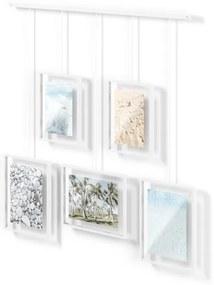 Rame albe de agățat din metal 5 buc. 66x69 cm Exhibit – Umbra