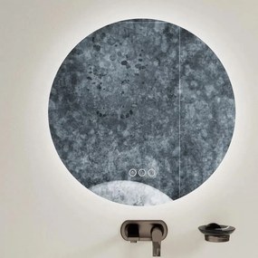 Oglinda cu iluminare si dezaburire Inter Ceramic Vittorio rotunda 80 cm