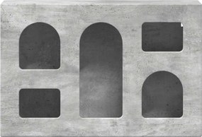 vidaXL Dulap suspendat Gri din beton 60 x 20 x 40 cm Lemn compozit