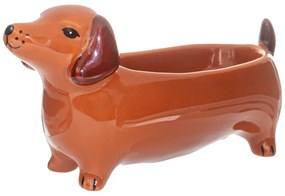 Bol decorativ din porțelan 5x14 cm Sausage Dog – Sass &amp; Belle