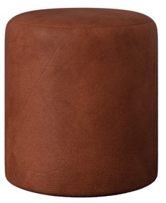 Taburet Tapitat Mali, Caramel, Stofa, L 41 x l 41 x H 45 cm