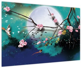 Tablou - Copac,grafic (90x60 cm)