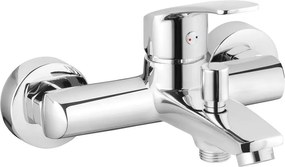 Baterie cada - dus Invena Malta crom lucios