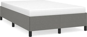 vidaXL Cadru de pat fără saltea gri închis 120x190 cm țesătură