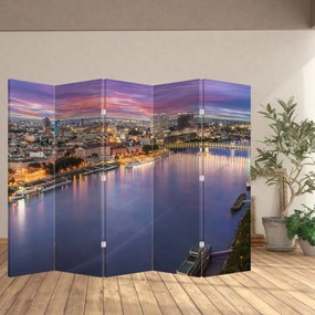 Paravan - Orașul Bratislava - râu (210x170 cm)