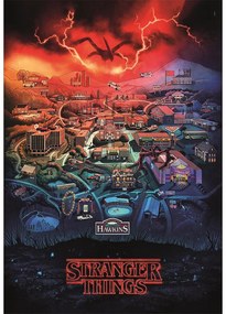Stranger Things Hawkins Puzzle Clementoni de 300 de piese