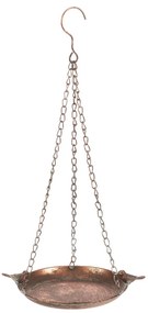 Adăpătoare metalică suspendată Romance,  26 x 20 x5 cm, culoare cupru