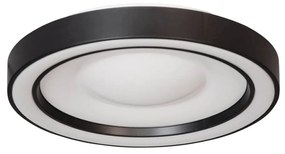 Plafonieră neagră cu LED RGBW reglabil cu telecomandă inclus - Arco