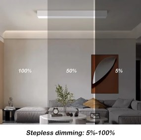 Plafonieră LED dimabilă Immax NEO 07258L LUNGO LED/29W/230V Wi-Fi Tuya alb + telecomandă
